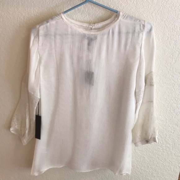 Joe’s Jeans Sophia Woven Top White - Picture 3 of 6